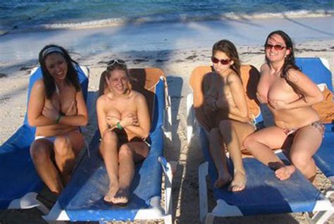 antonella barba topless at the beach —