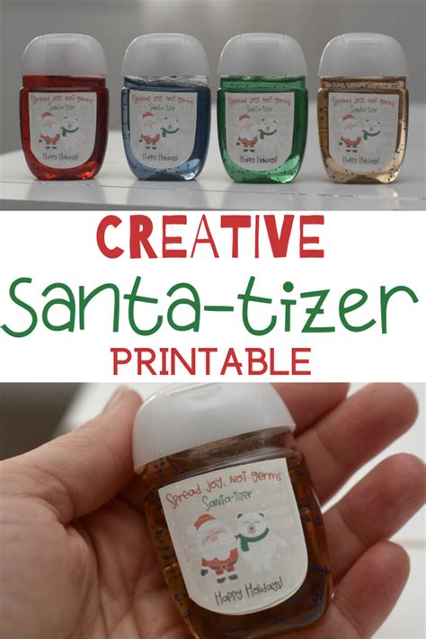 hand sanitizer holiday gift printable building  story
