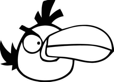angry bird green icon coloring page