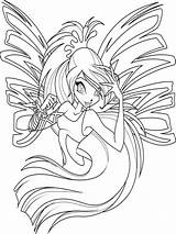 Winx Club Pages Coloring Girls Blum Serial Cartoon Printable sketch template