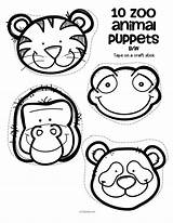 Zoo Puppet Animal Animals Template Finger Puppets Stick Preschool Theme Activities Craft Monkey Color Templates Printables Kids Coloring Kidsparkz Family sketch template