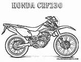 Coloring Pages Honda Motorbike Motocross Motorcycle Kids Colouring Dirt Bike Boys Printable Colour Print Crf230 Von Book Color Google Bikes sketch template
