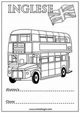 Copertine Quaderni Infanzia Bandiera Colorabili Autobus Scolastici Disegnare Giochiecolori Tuttodisegni Lavori Salvato sketch template