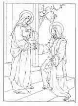 Visitation Jesus Zechariah Printable Colouring Annunciation Nanak Familyfeastandferia Feast Rosary Books sketch template