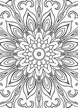 Coloring Pages Adult Patterns Designs Mandalas Geometric sketch template