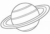 Saturno Colorear Planeta Espacial Nave sketch template