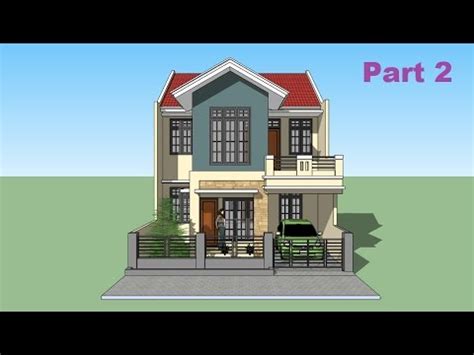sketchup tutorial house design part  youtube