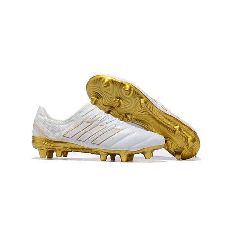 adidas copa  fg soccer shoes white gold