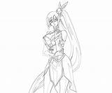 Blazblue Faye Litchi Calamity Trigger Ling Coloring Pages Character Another sketch template