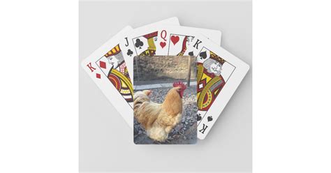 rooster playing cards zazzle