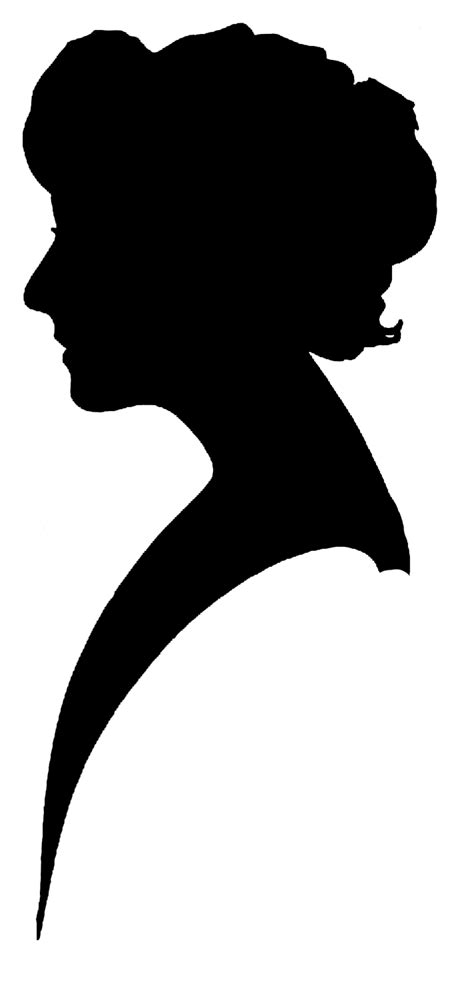 silhouette clipart call  victorian