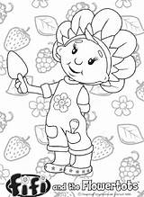 Fifi Flowertots Coloring Pages Kids Kleurplaten Fun Colouring Haar Kleurplaat Tv Library Choose Board Peeps Marshmallow sketch template