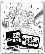 Fresh Beat Band Pages Coloring Spies Nickjr Characters Colouring Fruit sketch template