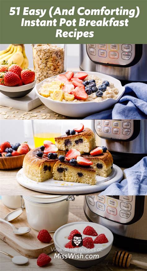 easy instant pot breakfast recipes comforting  healthy ideas