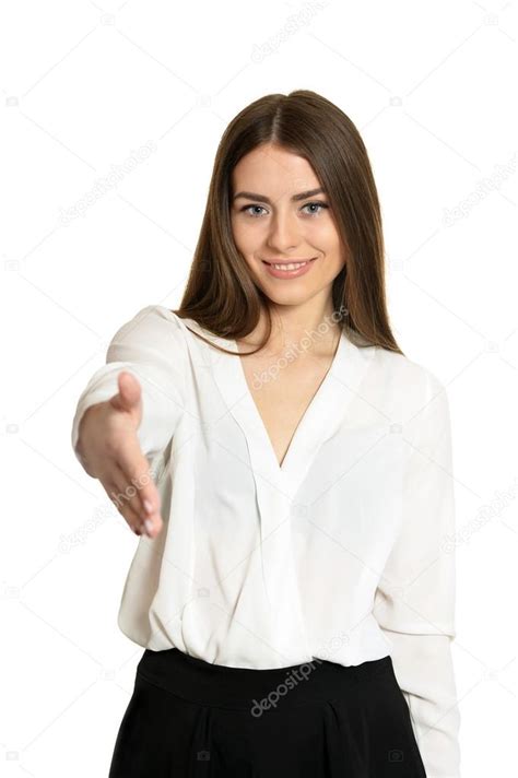 woman reaching   shake hand stock photo  aletia