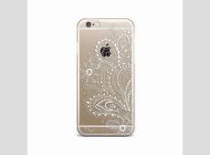 Flower Paisley clear iPhone 7 case clear iphone 6s by CaseYard