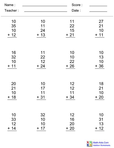 multiple addition worksheets times tables worksheets