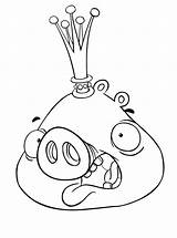 Angry Birds Coloring Pages Pig Getdrawings sketch template