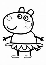 Peppa Colorare Disegno Pianetabambini Colora Compleanno Personaggi Stampa sketch template