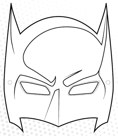 printable batman mask crafts    kids