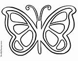 Coloring Butterfly Pages Outline Popular Wing sketch template