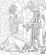 Parable Servant Debtors Unforgiving Parables Jesus Unmerciful Clipart Library Banquet Supercoloring sketch template