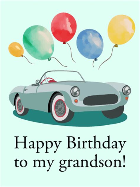 happy birthday card  grandson birthday greeting