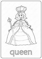 Queen Coloring Printable Book Pages Pdf Cute Disney Choose Board sketch template