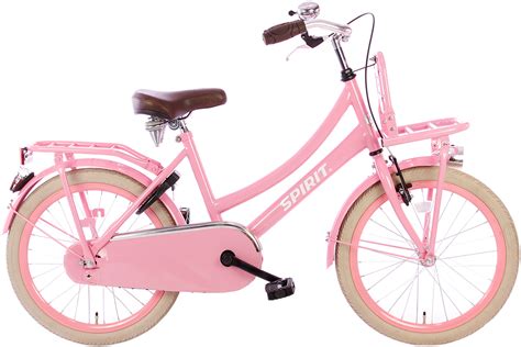 spirit cargo roze meisjesfiets   meisjesfiets city bikesnl