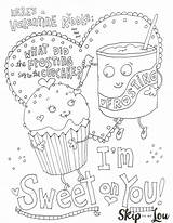Coloring Pages Tea Iced Getcolorings Valentines sketch template