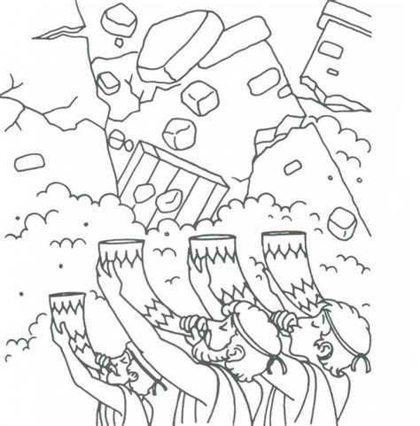 jericho coloring page sundayschoolist