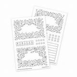 Stickers sketch template