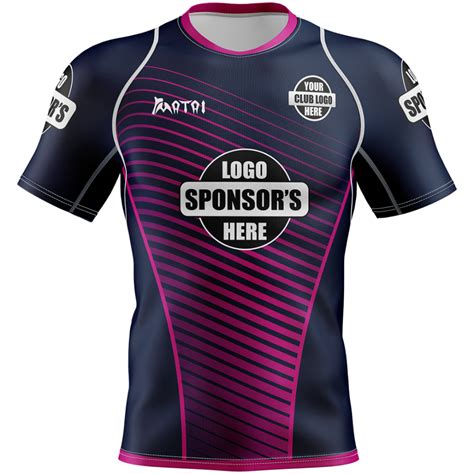 sublimated womens rugby jersey athletic fit   collar