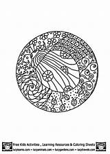 Coloring Pages Mandala Ladybug Colouring Doodle Eeyore Detailed sketch template