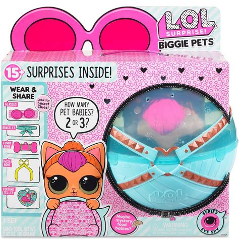 lol surprise series  eye spy pets neon kitty exclusive biggie pets mga