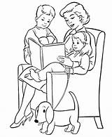 Mother Coloring Mom Pages Printable Kids Baby Getcoloringpages sketch template