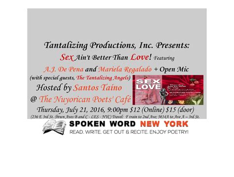 Tantalizing Productions Inc Presents Sex Ain T Better