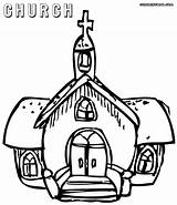 Church Coloring Pages Sheet Colorings Print sketch template