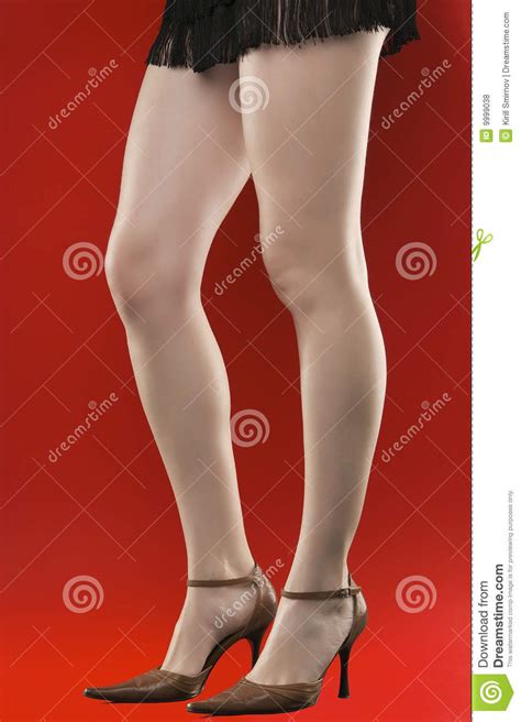 Woman S Sexy Long Legs On High Heels Royalty Free Stock