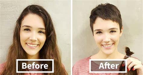 share before and after pics of your extreme haircut transformations