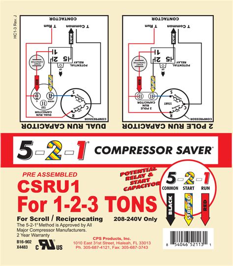 cps csru    compressor saver     tons scrollreciprocating tequipment