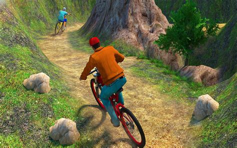 downhill bmx bike cycle game mountain bike games apk  android