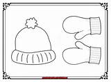 Bonnet Gants Coloriage Mouffle sketch template