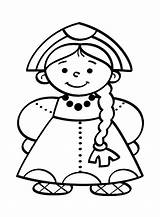 Dutch Coloring Pages Getcolorings Little People sketch template