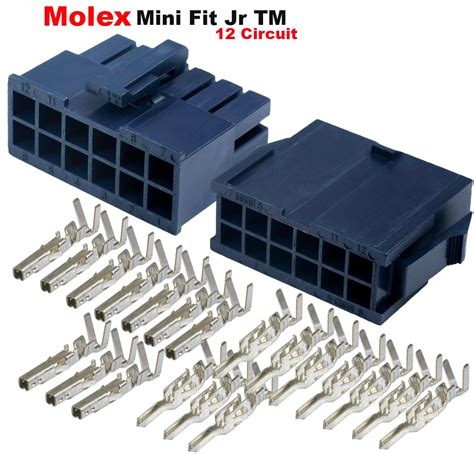 molex conector de  pines  mm     awg jr minifit