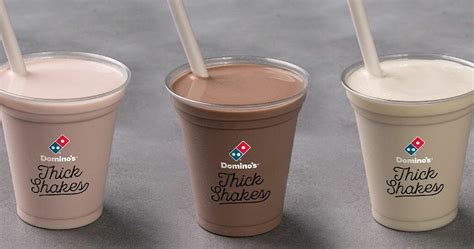dominos pizza launches   thick shakes