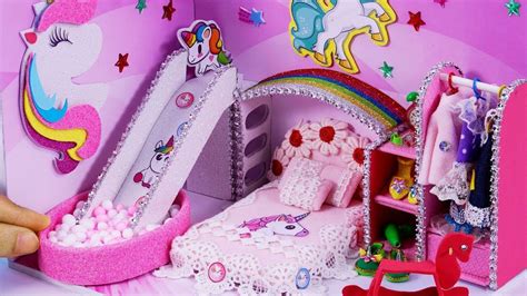 diy miniature dollhouse unicorn room decor shoes  youtube