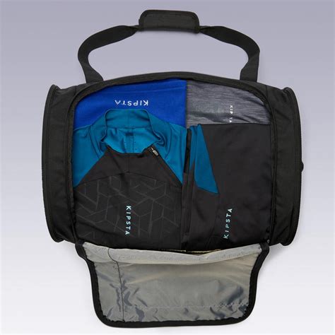 suitcase essential black decathlon