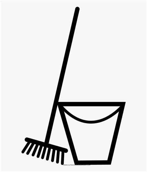 mop coloring page  art  transparent clipart clipartkey
