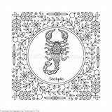 Pages Coloring Scorpio Zodiac Getcolorings Printable Color sketch template